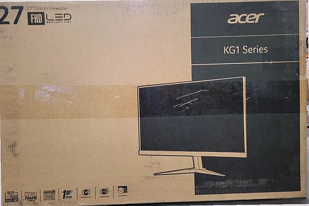 Acer KG271 bmiix 27" Full HD (1920 x 1080) TN Monitor with AMD FREESYNC