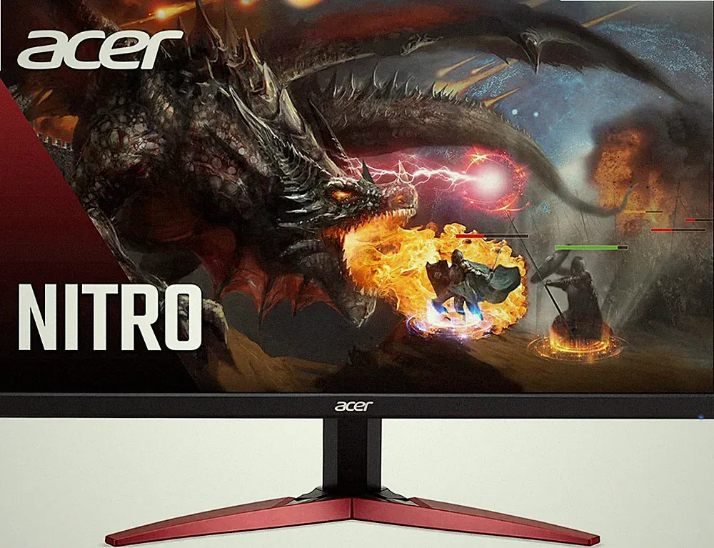 Acer Nitro 23.8In FHD 1920X1080 180Hz Gaming Monitor KG241Y Sbiip