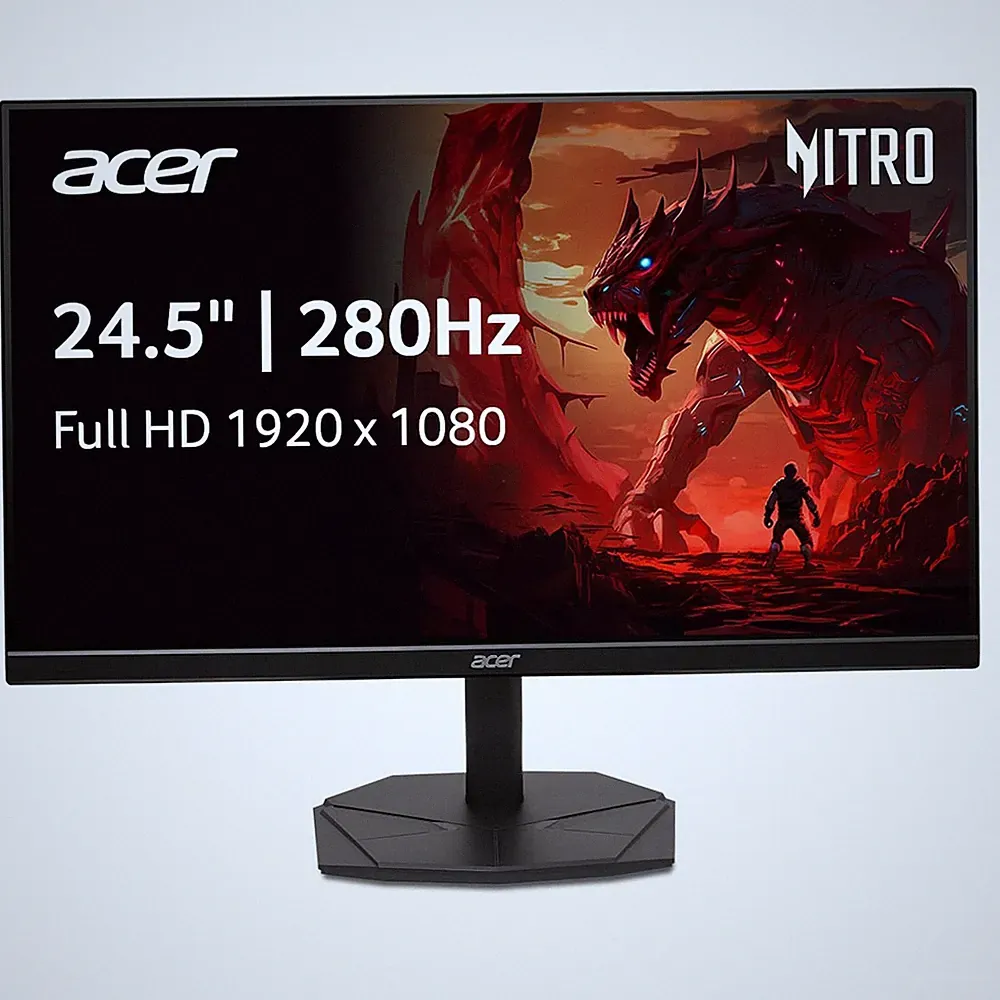 Acer Nitro 24.5 Inch Full HD 1920 x 1080 ZeroFrame Design PC Gaming Monitor |...