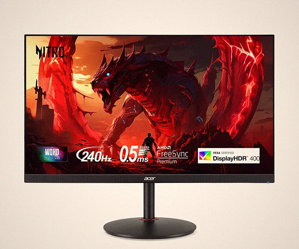 Acer Nitro 27 2560 x 1440 PC Gaming FreeSync | Up to 240Hz Refresh | Up to 0.5ms