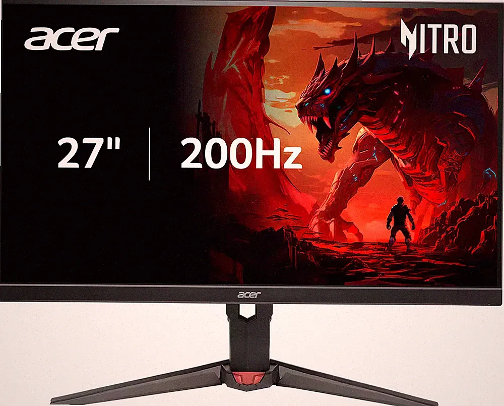 Acer - Nitro 27" FHD 200Hz 0.5ms FreeSync Premium IPS Gaming Monitor (1x Disp...