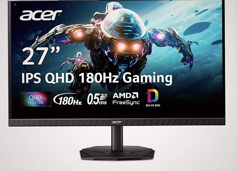 Acer Nitro 27 Inch QHD 2560 X 1440 IPS Gaming Monitor | AMD Freesync | up to 180
