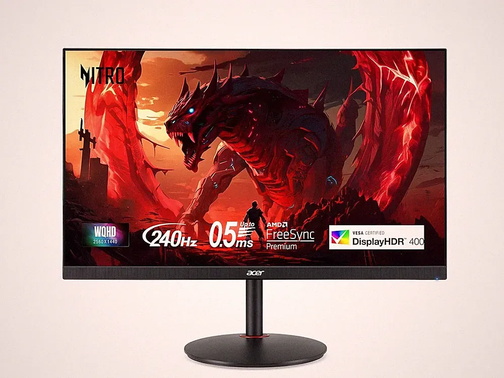 Acer Nitro 27 inch WQHD 2K 1440P 240HZ IPS with AMD FreeSync Premium 0.5ms