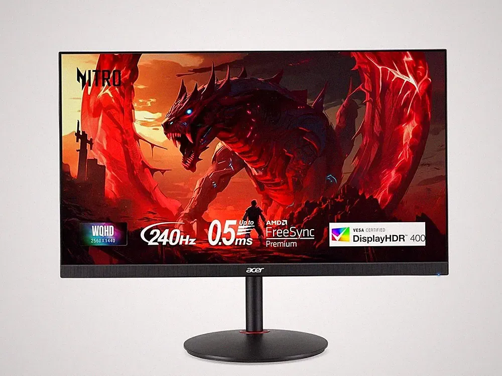Acer Nitro 27 inch WQHD 2K 1440P 240HZ IPS with AMD FreeSync Premium 0.5ms