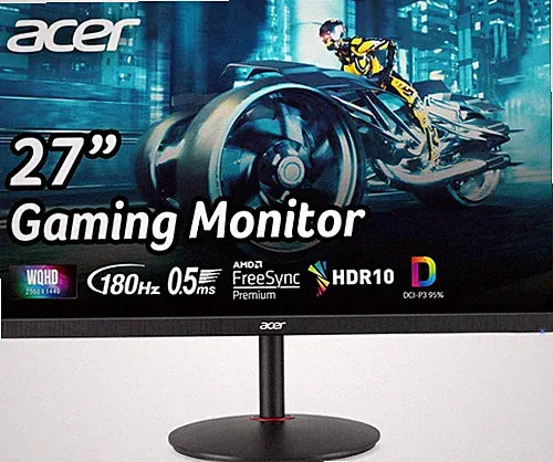 Acer Nitro 27" WQHD 2560 x 1440 PC Gaming IPS Monitor | AMD FreeSync...