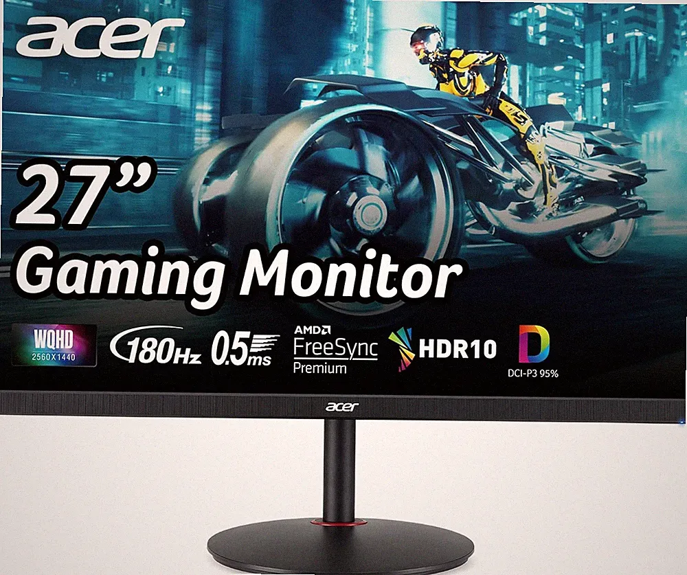 Acer Nitro 27" WQHD 2560 X 1440 PC Gaming IPS Monitor | AMD Freesync Premium up
