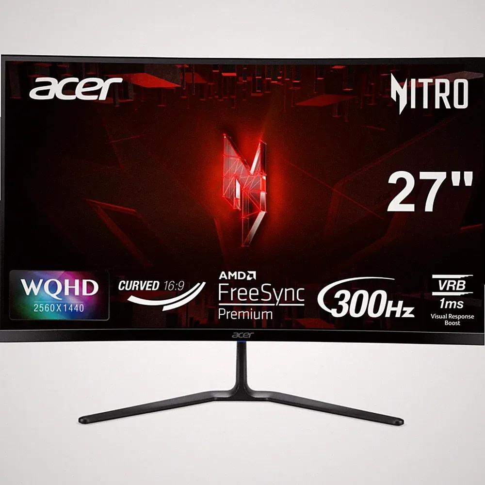 Acer Nitro 27" WQHD 2K Curved Gaming Monitor 1500R 1ms HDR10 FreeSync Premium