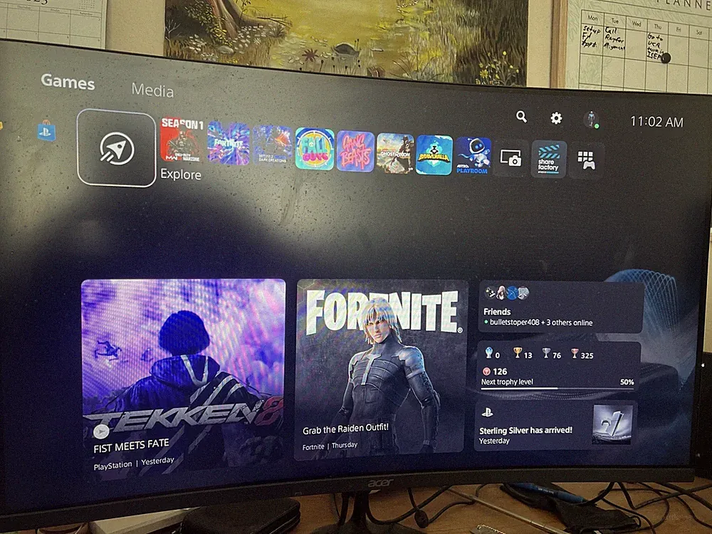 Acer Nitro 32” Class FHD Curved Computer Monitor, Gaming, 165Hz, 1ms , LED, USED