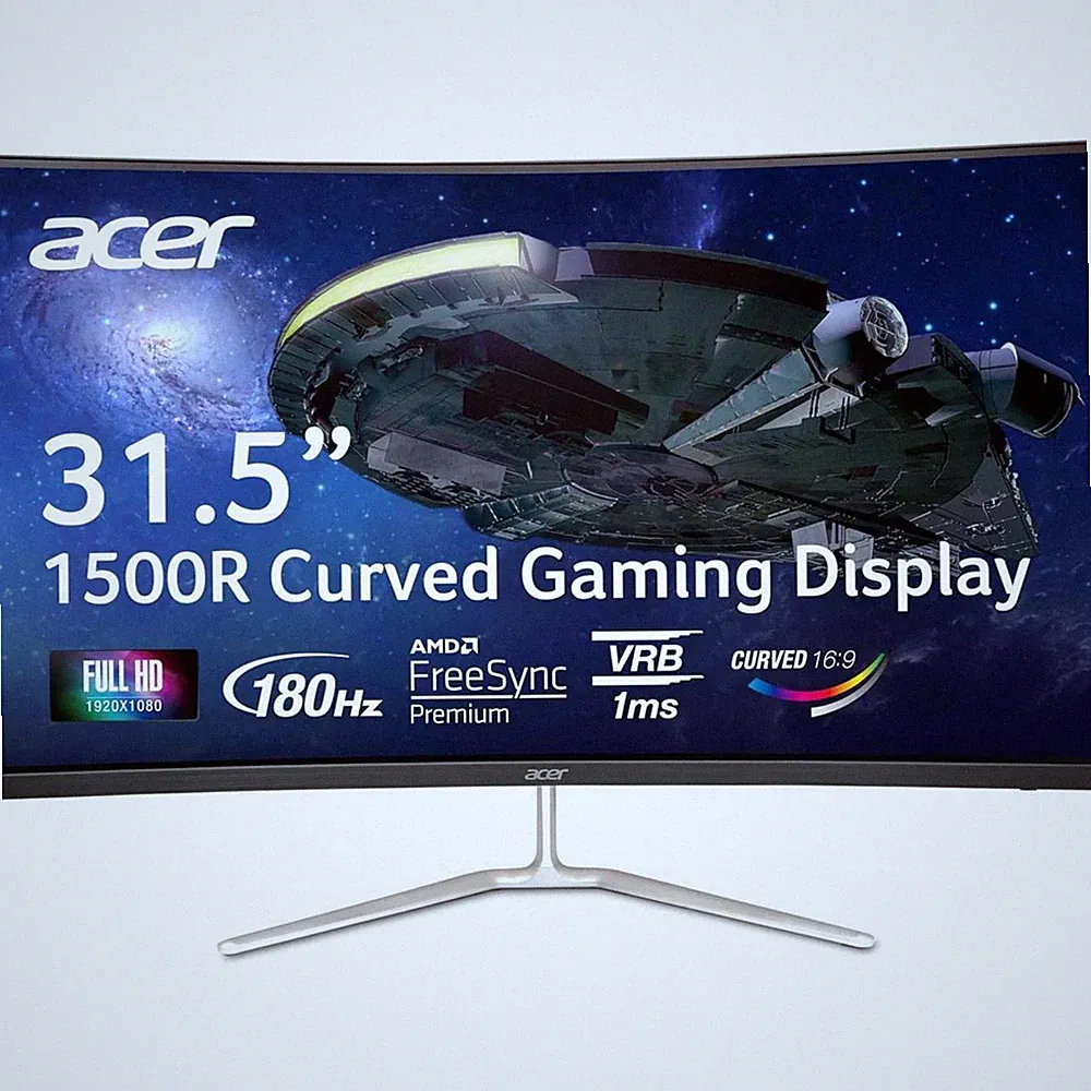 Acer Nitro 32" FHD 1500R Curved Monitor FreeSync Premium 1ms Built-in Speakers