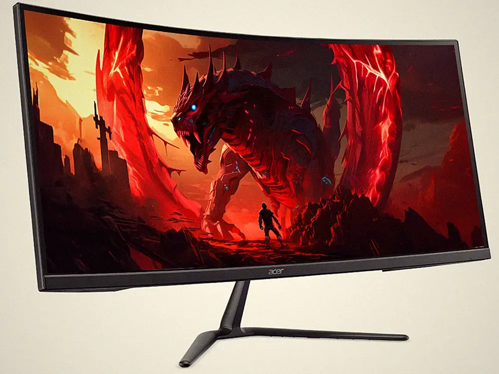 Acer Nitro 34 inch UltraWide QHD 2K 1440P 120Hz AMD FreeSync Premium 120Hz 1ms