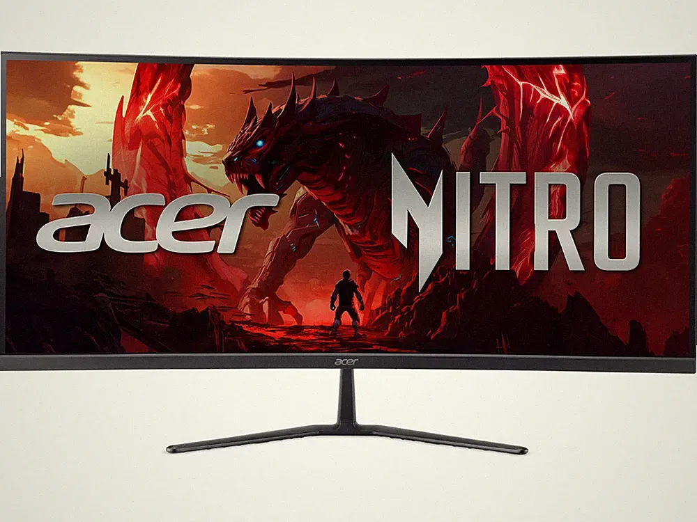 Acer Nitro 34 inch UltraWide QHD 2K 1440P 120Hz AMD FreeSync Premium 120Hz 1ms