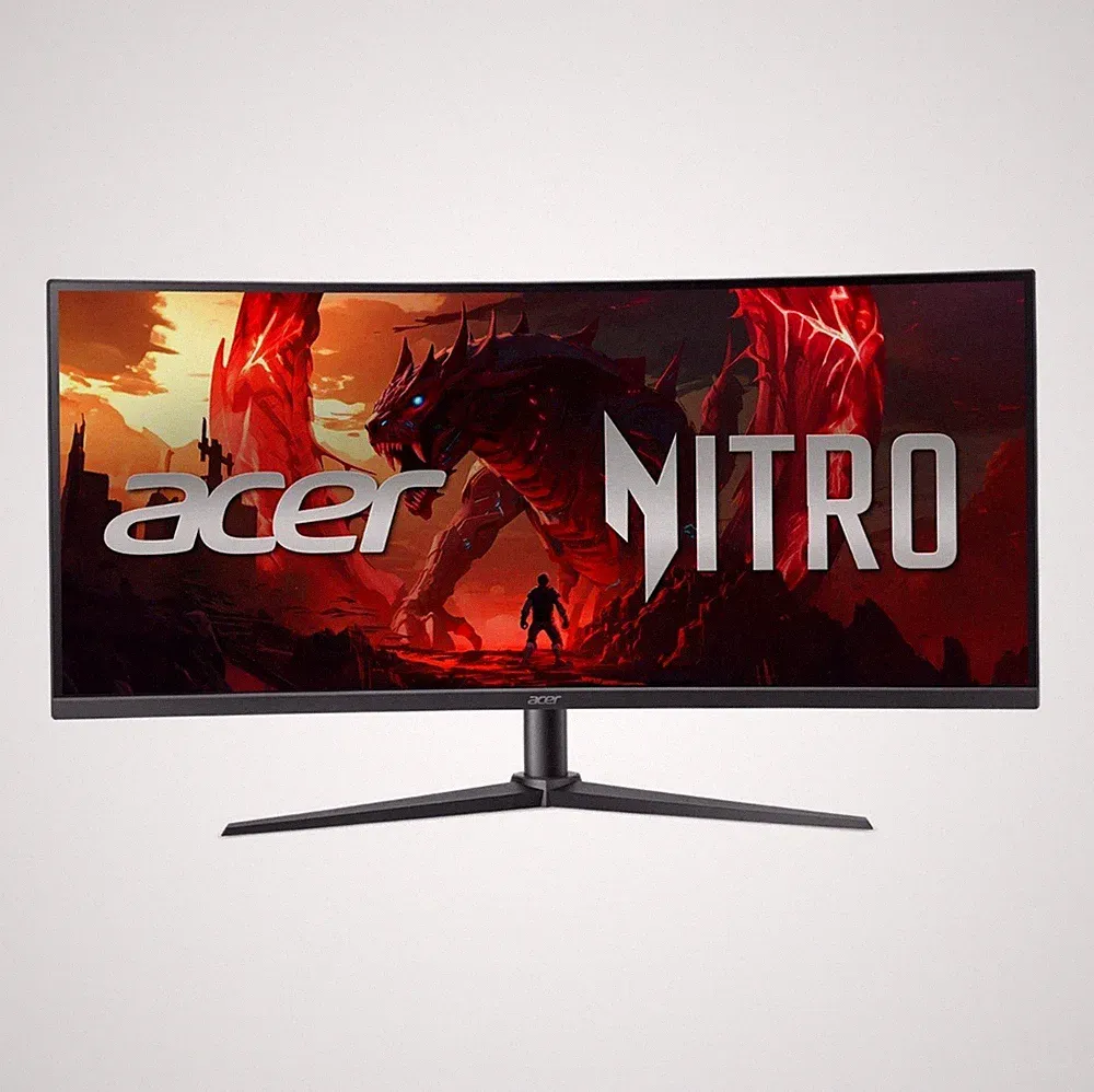 Acer - Nitro ED340CUR Gaming 341500R 21:9 Curved QHD 200Hz 1ms FreeSync Pre...