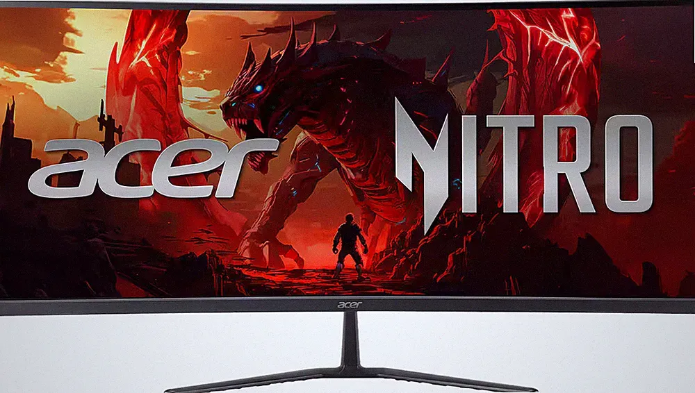 Acer - Nitro ED340CUR Gaming 341500R 21:9 Curved QHD 200Hz 1ms FreeSync Pre...