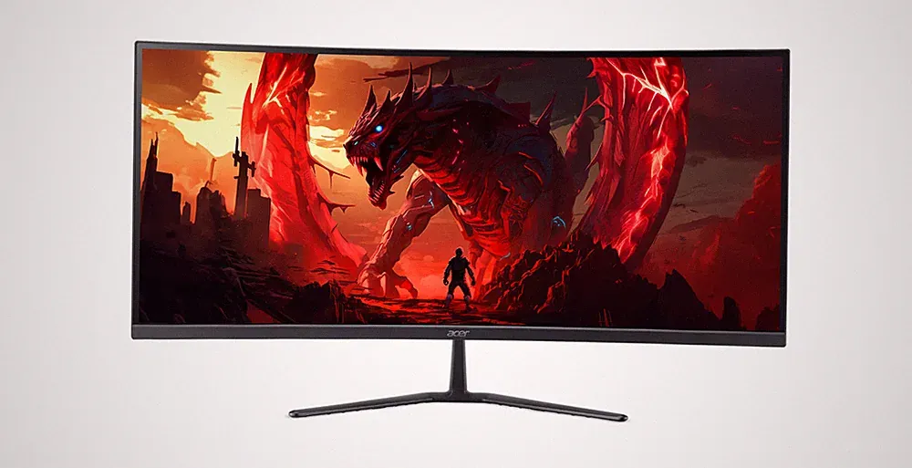 Acer Nitro ED340CUR J0biip 34" Curved Gaming Monitor 3440x1440 120Hz Refurbished