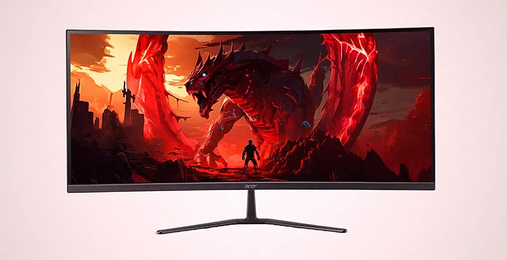 Acer Nitro ED340CUR X0bmiipx 34" Curved Gaming Monitor 200Hz 1ms