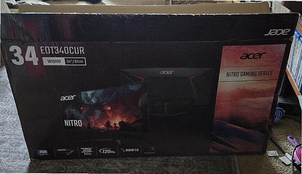 Acer Nitro EDO Gaming Monitor 34 UWQHD (3440 x 1440)Curved Gaming Monitor