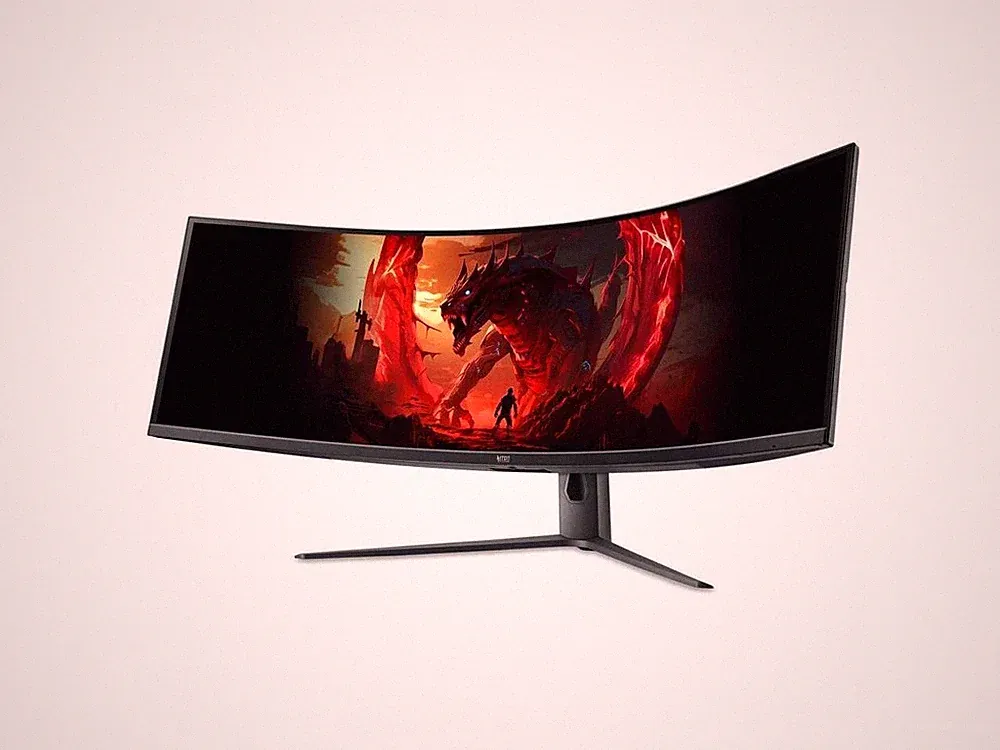 Acer Nitro EI491CUR J0 49" Widescreen Gaming LCD Monitor - 32:9 - Black - 49" Vi