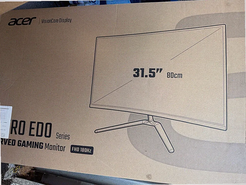 Acer - Nitro Eso 31.5" Curved Gaming FHD 180 Hz Gaming Monitor Model ED320QR