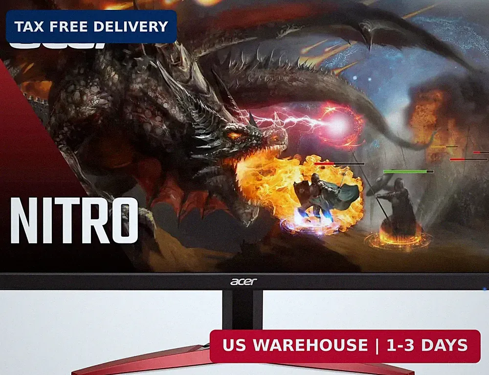 Acer Nitro KG241Y Sbiip 23.8" Full HD (1920 x 1080) VA Gaming Monitor | AMD Free