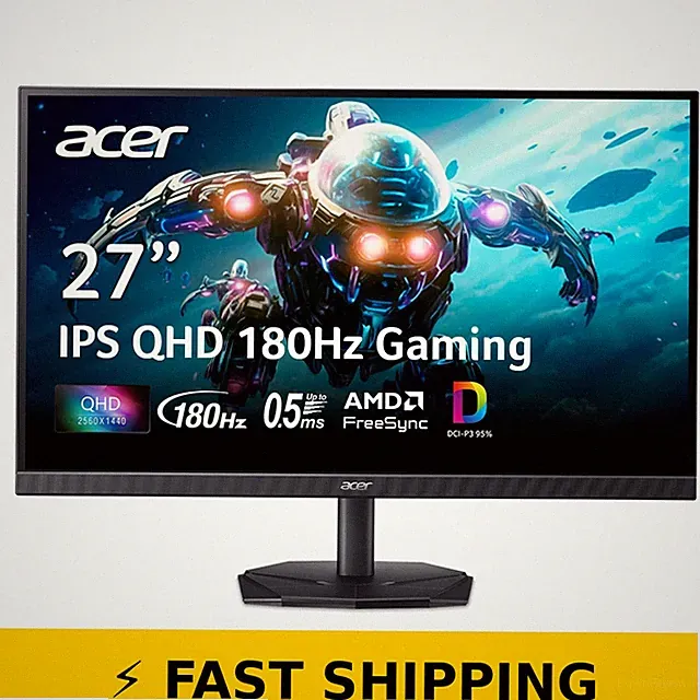 Acer Nitro KG271U 27" Gaming Monitor | QHD 2560x1440 | FreeSync