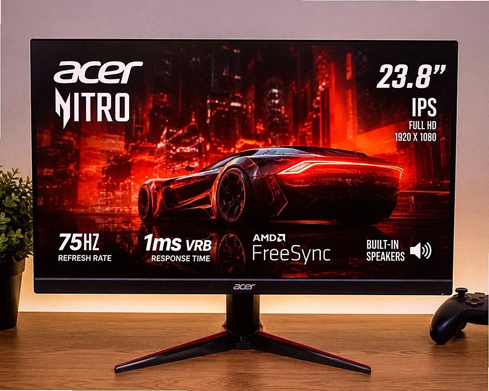 Acer Nitro VG0 VG240Y Dbmipcx 24in FHD 75Hz 1ms LED Adaptive-Sync GAMING MONITOR