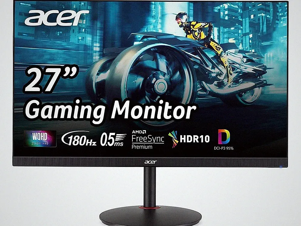 Acer Nitro XV1 27" WQHD IPS 180Hz, 1ms, 2w Speaker, Swivel, Tilt Gaming Monitor