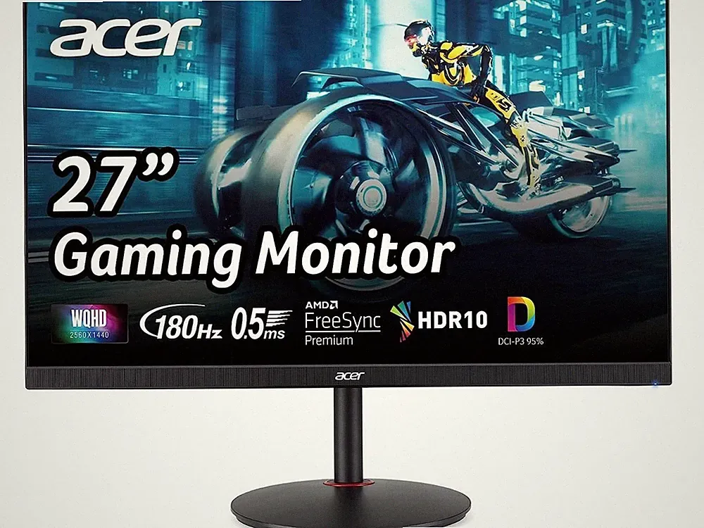 Acer Nitro XV1 27" WQHD IPS 180Hz, 1ms, 2w Speaker, Swivel, Tilt Gaming Monitor