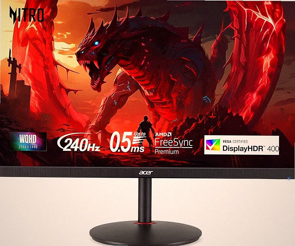 Acer Nitro XV272U 27" QHD 240Hz IPS 1ms Gaming Monitor High Refresh Desktop
