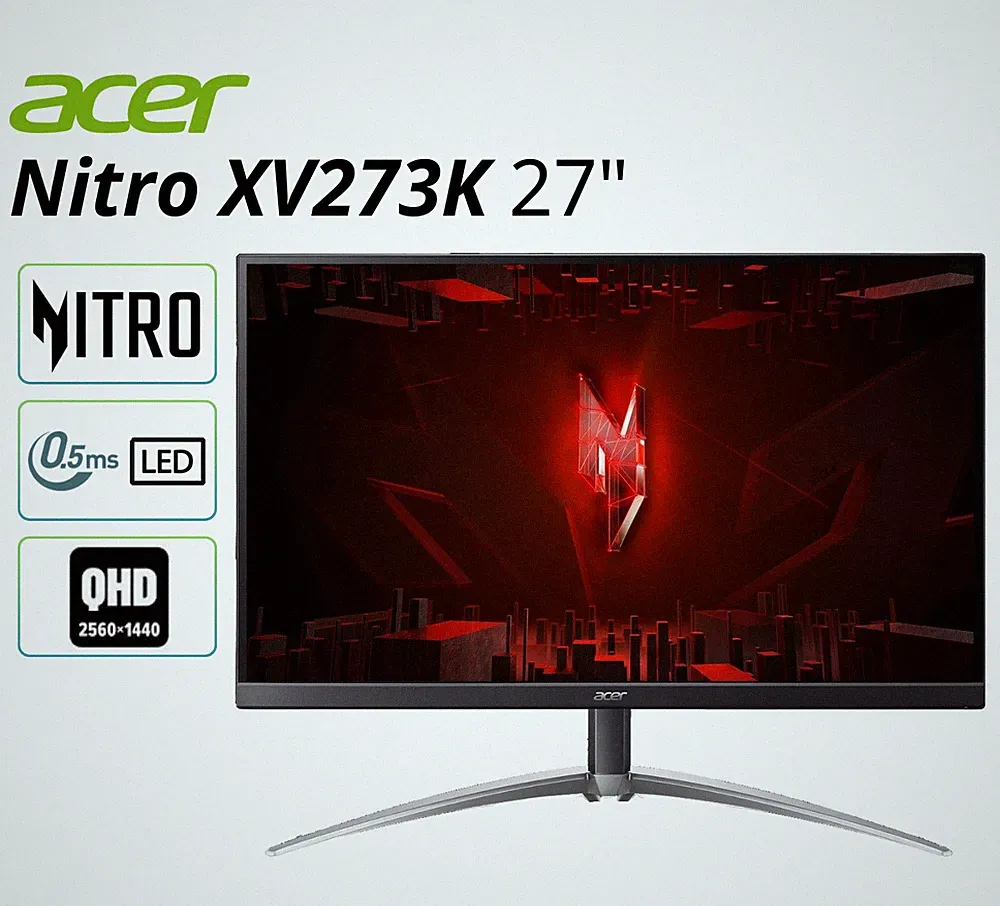 Acer Nitro XV273K V3 27" 3840x2160 160Hz 400Nit 0.5ms 100x100 Refurbished
