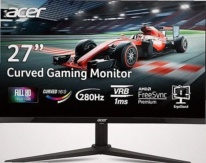 Acer Nitro XZ0 27" FHD Curved Gaming Monitor 1920x1080 1ms 280Hz | Refurbished