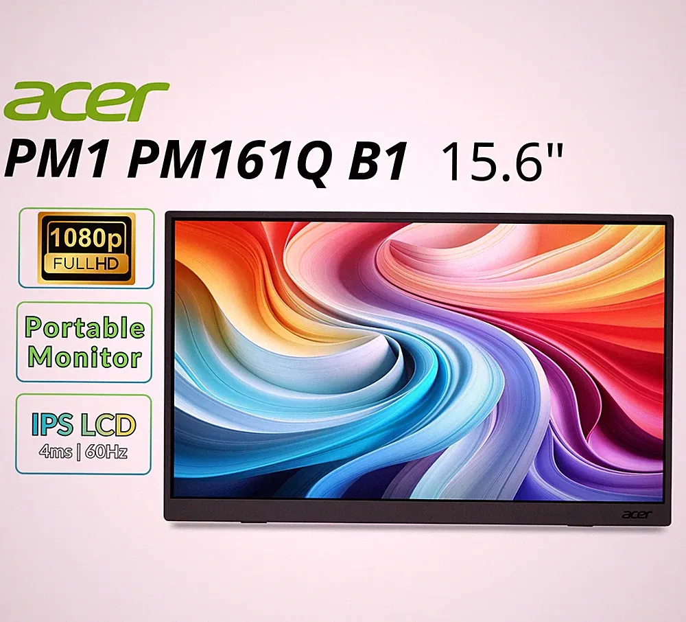 Acer PM1 PM161Q B1 15.6" 1080p Portable Display - Refurbished