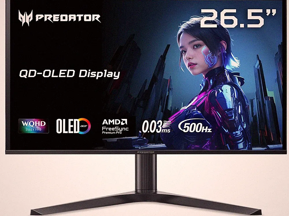 Acer Predator 27 inch QHD 2K 1440P 500Hz with AMD FreeSync Premium Pro (Adaptive