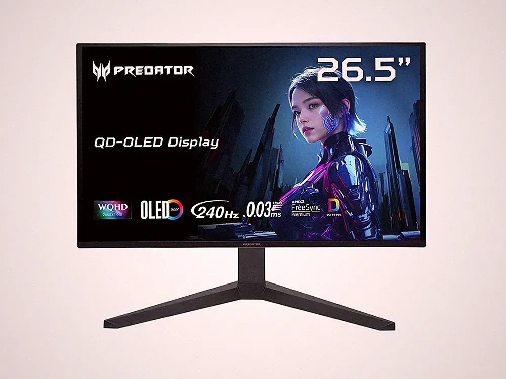 Acer Predator 27 inch WQHD 2K 1440P 240Hz AMD FreeSync Premium 240Hz OLED Gamin