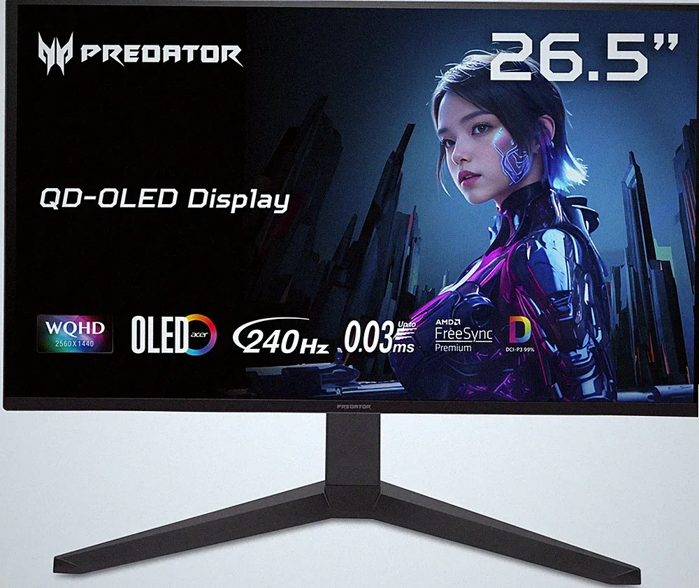 Acer Predator X27U W1 27" Class WQHD Gaming OLED Monitor - 16:9 - Black