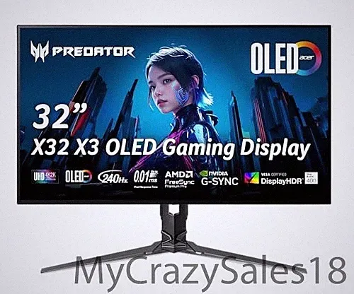 Acer Predator X32 X3 | 31.5" OLED Gaming Monitor