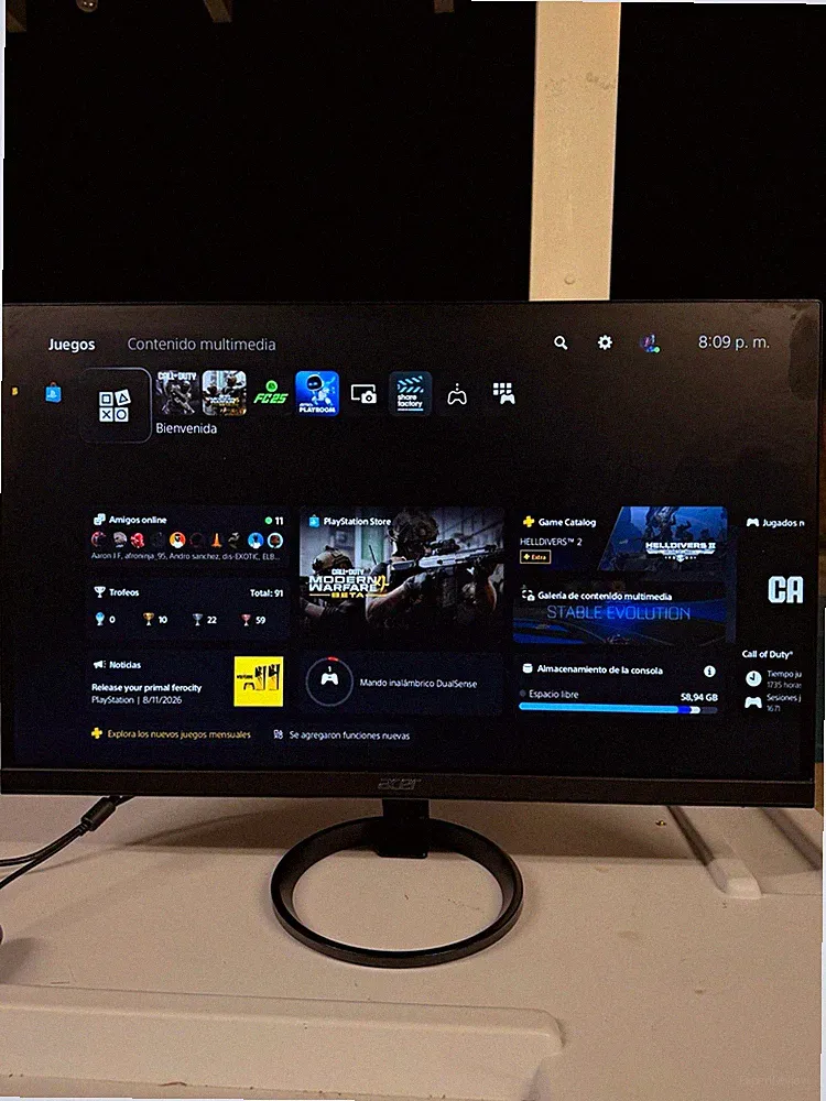 Acer R271 27in LED Monitor 1920x1080 75Hz DVI-D VGA Widescreen Black