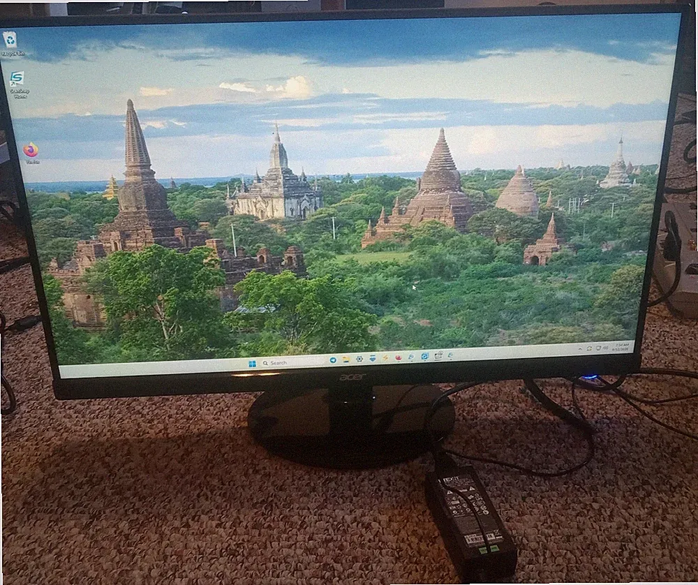 Acer S271HL Gbidx 27" LED Monitor 1080p HDMI DVI VGA Tested Working w/ PS