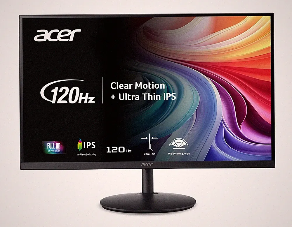 Acer SH272 G0bih 27" IPS Full HD (1920 x 1080) Ultra-Thin Gaming Office Monit...
