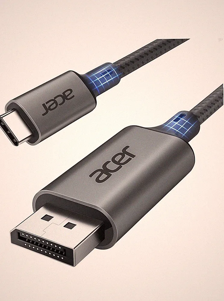Acer USB C to Displayport Cable 6.6 FT (4K@60HZ 2K@165Hz), Type-C to Displayport