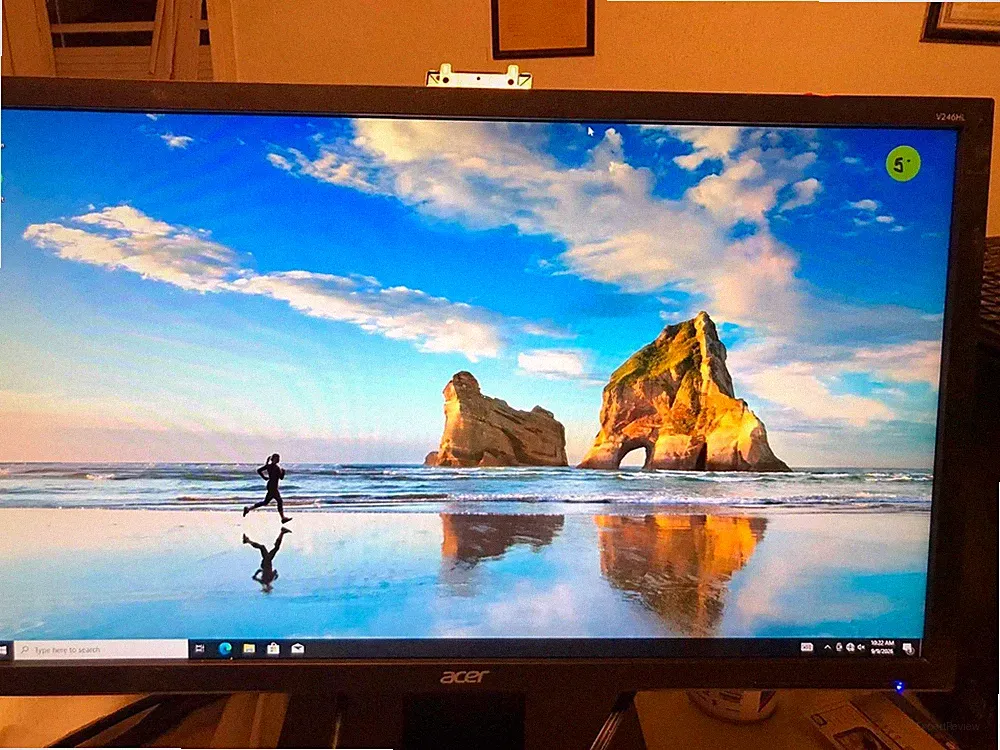 Acer V246HL 24" LED LCD Monitor Full HD 1080p DP DVI VGA w/ Stand Tested