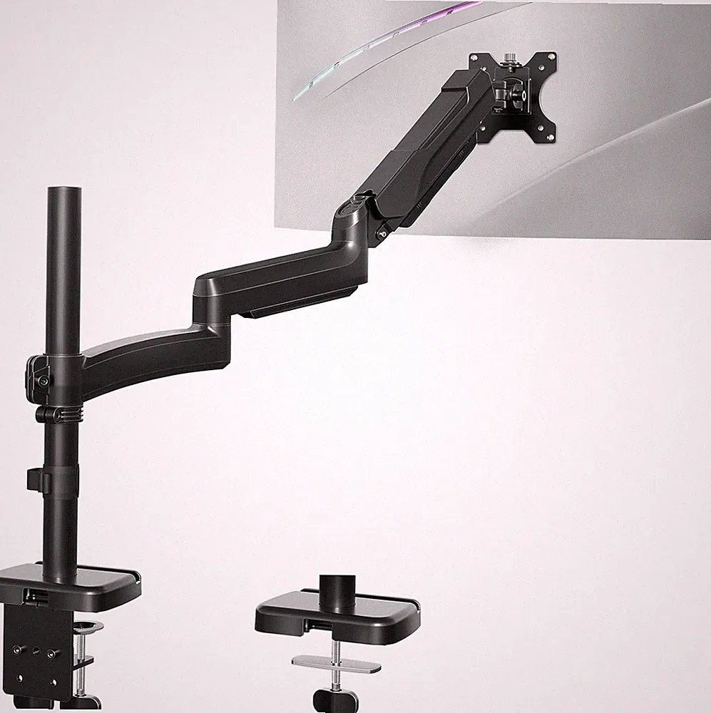 Adjustable Long Monitor Arm for 13-32" Screens, VESA 75/100mm, 19.8lbs Capacity
