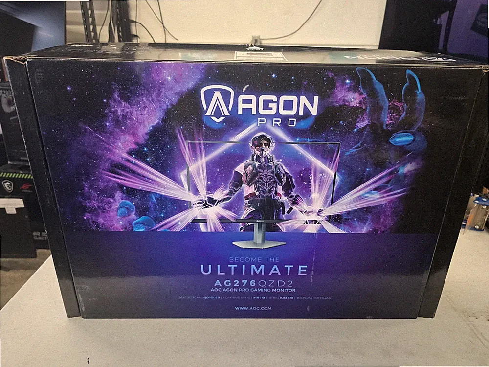 Agon AG276QZD2 27" QD-OLED Gaming Monitor QHD 2560x1440, 240Hz 0.03ms, HDR 40