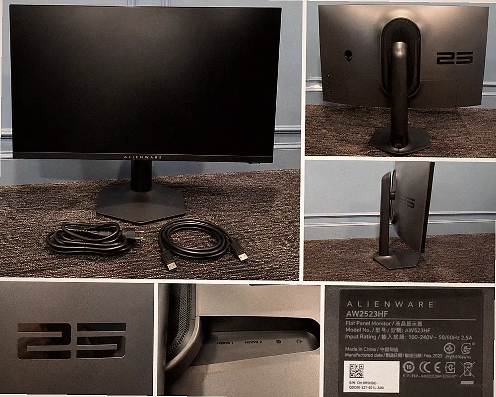 Alienware 25” 360Hz Gaming Monitor AW2523HF Fast IPS Tested Works
