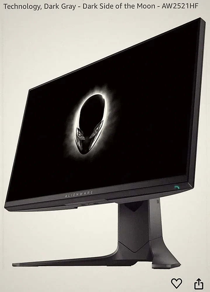 Alienware 25” IPS LED Monitor Dark Side of the Moon AW2521HF