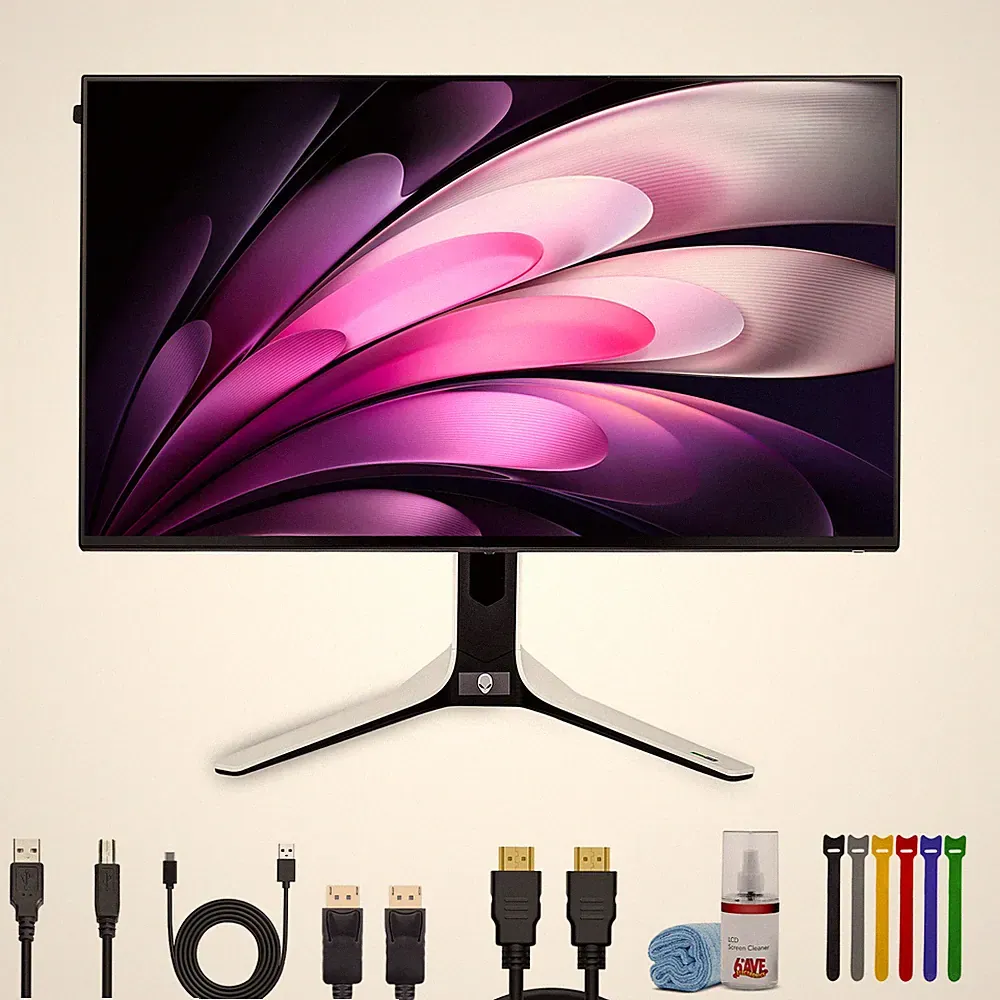Alienware 27" 1440p 280Hz Gaming Monitor, 6ft Gold Plated Cable, HDMI Cable