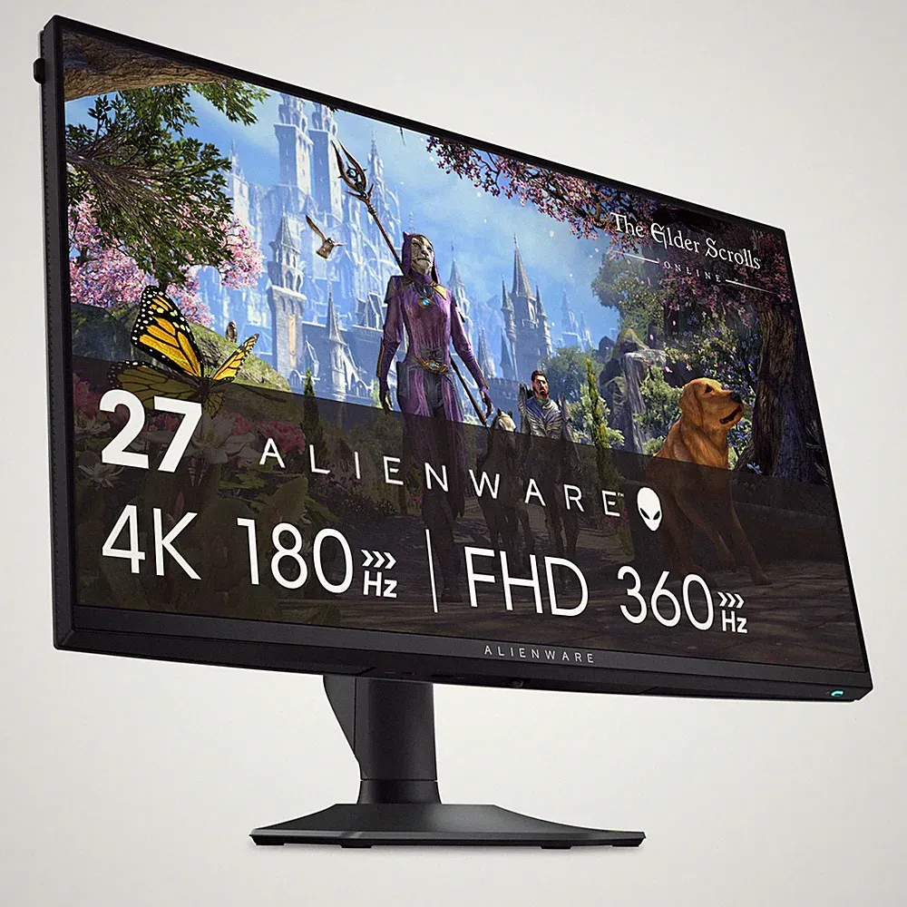 Alienware 27 4K Gaming Monitor 180Hz 0.5ms AW2725QF Black G-SYNC Dual-Resolution