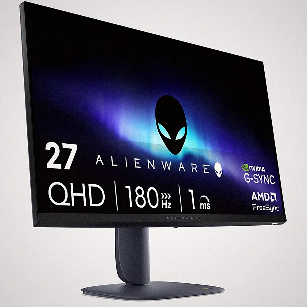 Alienware 27 Gaming Monitor QHD 180Hz 1ms G-SYNC VESA DisplayHDR 400 Black