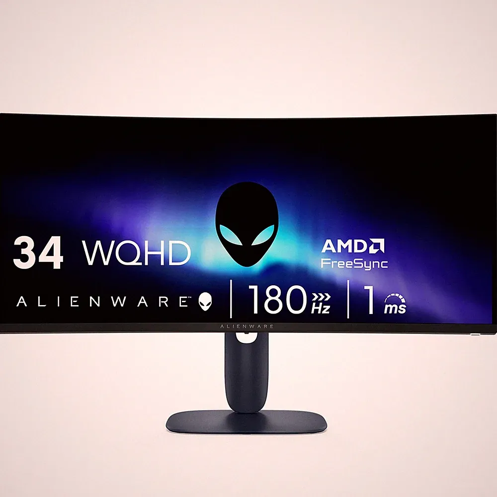 Alienware 34" Curved WQHD 180Hz 1ms Gaming Monitor FreeSync Premium