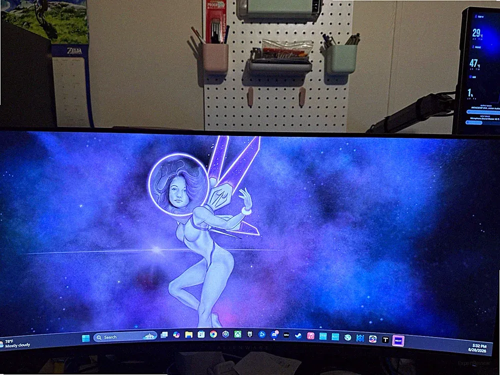 Alienware 34in Curved Ultrawide Gaming Monitor qd-oled no burn in.