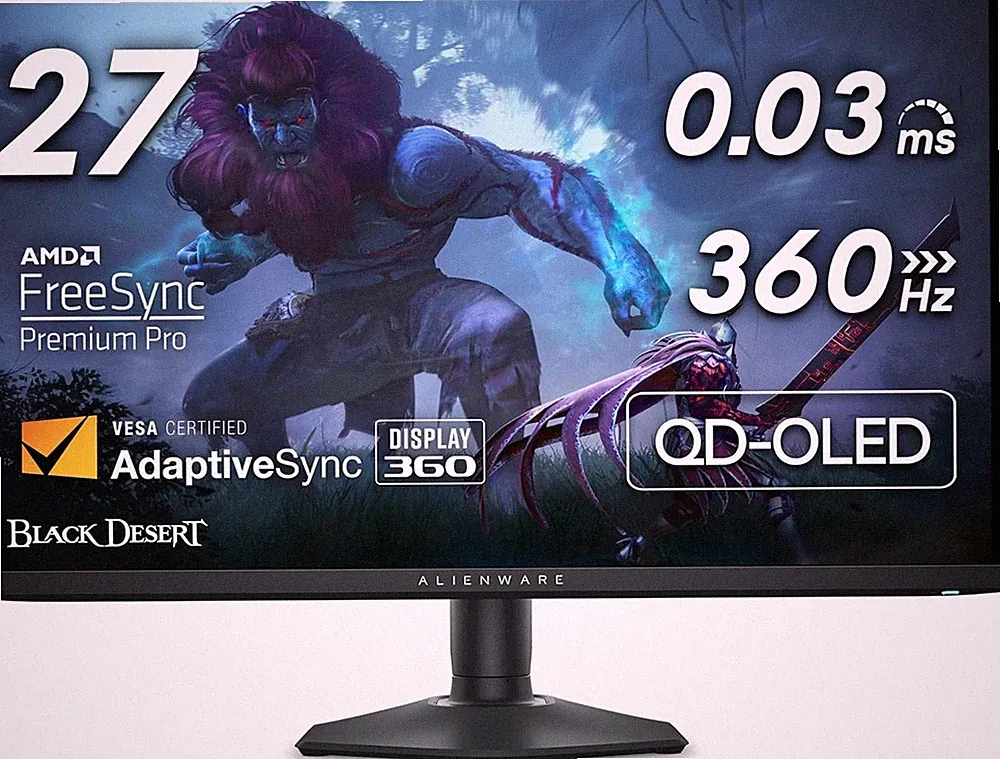 Alienware AW2725DF OLED Gaming Monitor - 26.7in (2560x1440) 360Hz